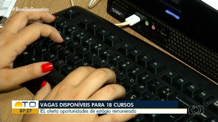 Vagas de estágio com bolsas de até R$ 1,3 mil estão abertas no Tocantins