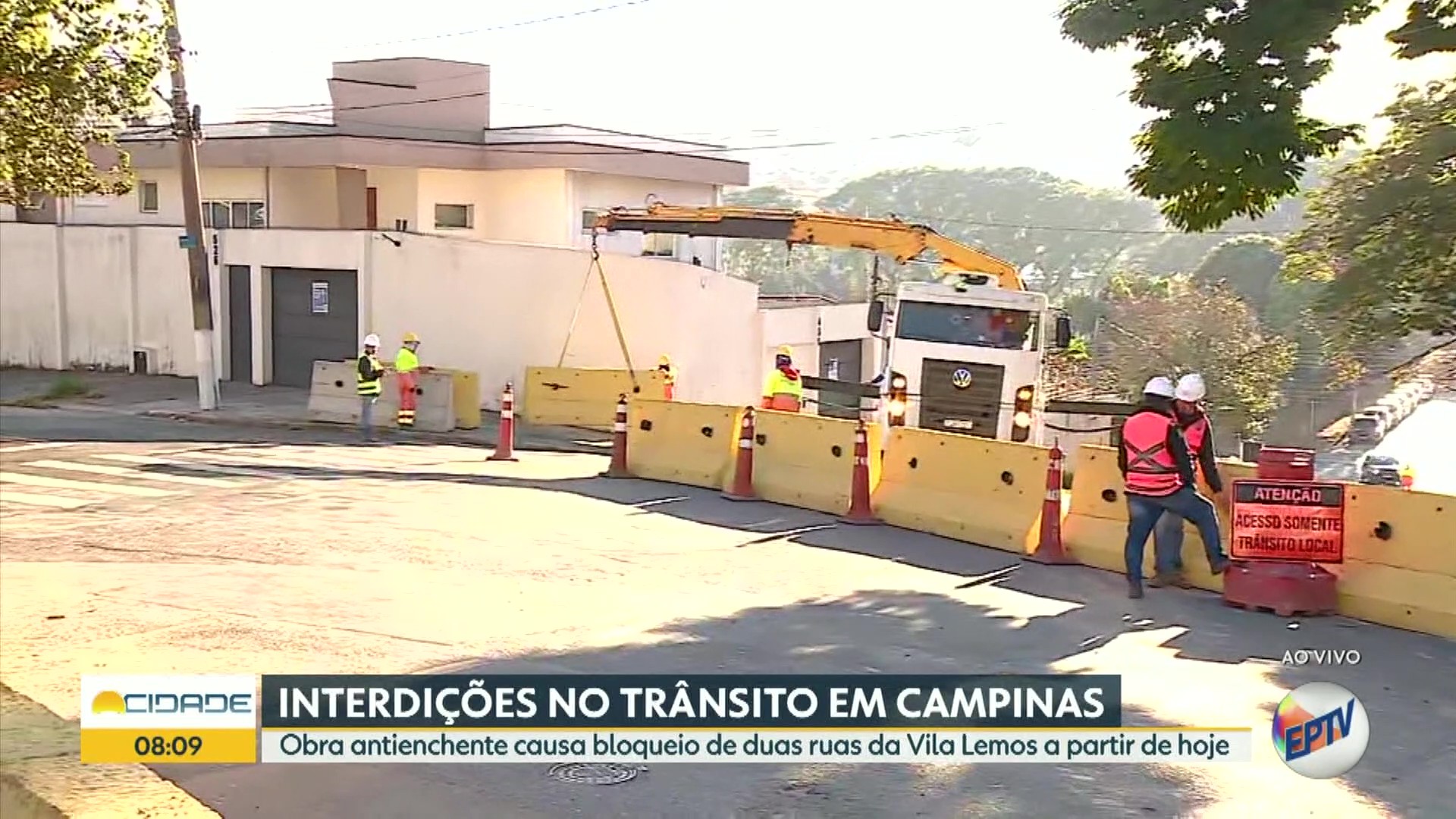 Obra antienchente interdita duas ruas na Vila Lemos, em Campinas; veja vias afetadas