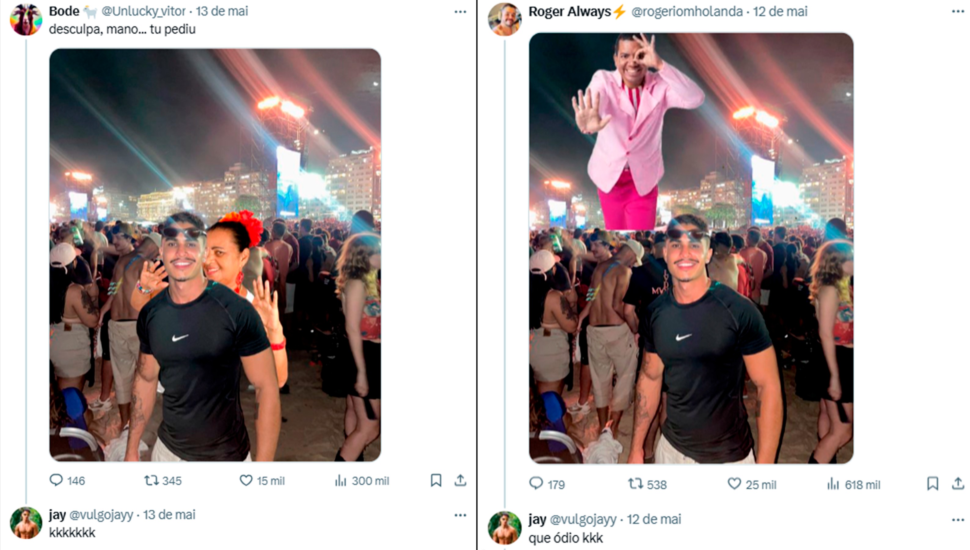 Fã vê Gaga no Rio de bem longe e pede montagens com cantora perto... E elas são hilárias