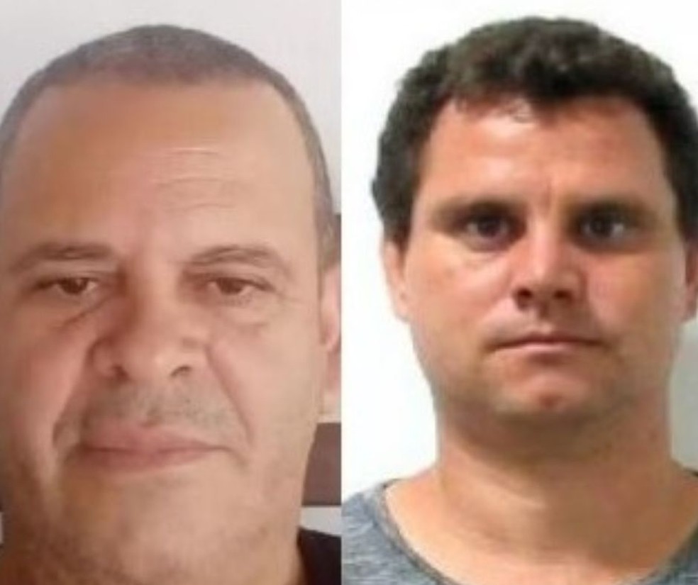 Da esquerda para a direita: Elizeu Rosa Coelho, de 58 anos e Marcio Rogerio Carneiro, de 34 anos — Foto: Reprodução