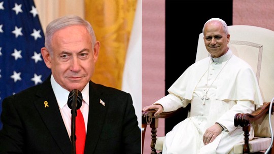 Primeiro-ministro de Israel liga para Papa Leão XIV após ataque a igreja em Gaza - Governo israelense admitiu erro e afirmou que o templo foi atingido por uma 'munição perdida' nesta quinta-feira (17). Três pessoas morreram.