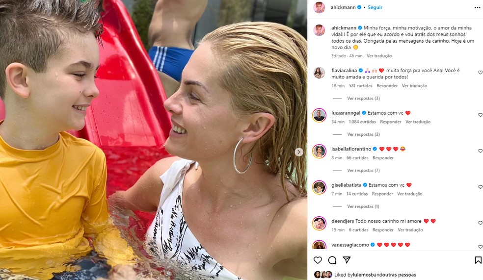 Publicação da apresentadora no Instagram — Foto: Reprodução/Instagram
