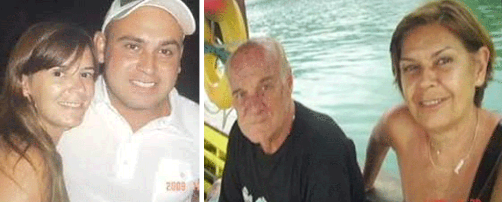 Roberta Tafner e o marido, Wilson Sousa, foram condenados pelos assassinatos do empresário Wilson e da advogada Tereza Tafner — Foto: Reprodução/Arquivo pessoal