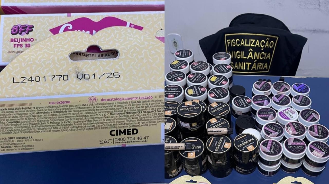 Cosméticos vencidos e irregulares são apreendidos em operação na Nova República, em Santarém