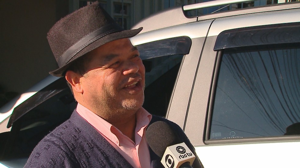 Jandir Valmor Maia, motorista de aplicativo — Foto: Reprodução/ RBS TV