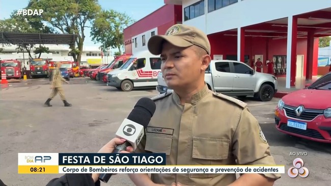 Corpo de bombeiros reforça segurança e prevenção de acidentes durante festa de São Tiago