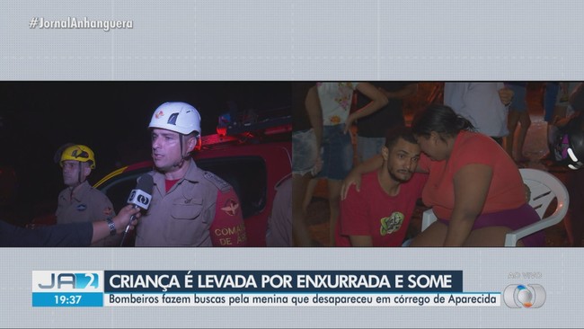 Bombeiros falam sobre busca por criana que desapareceu ao ser arrastada por enxurrada