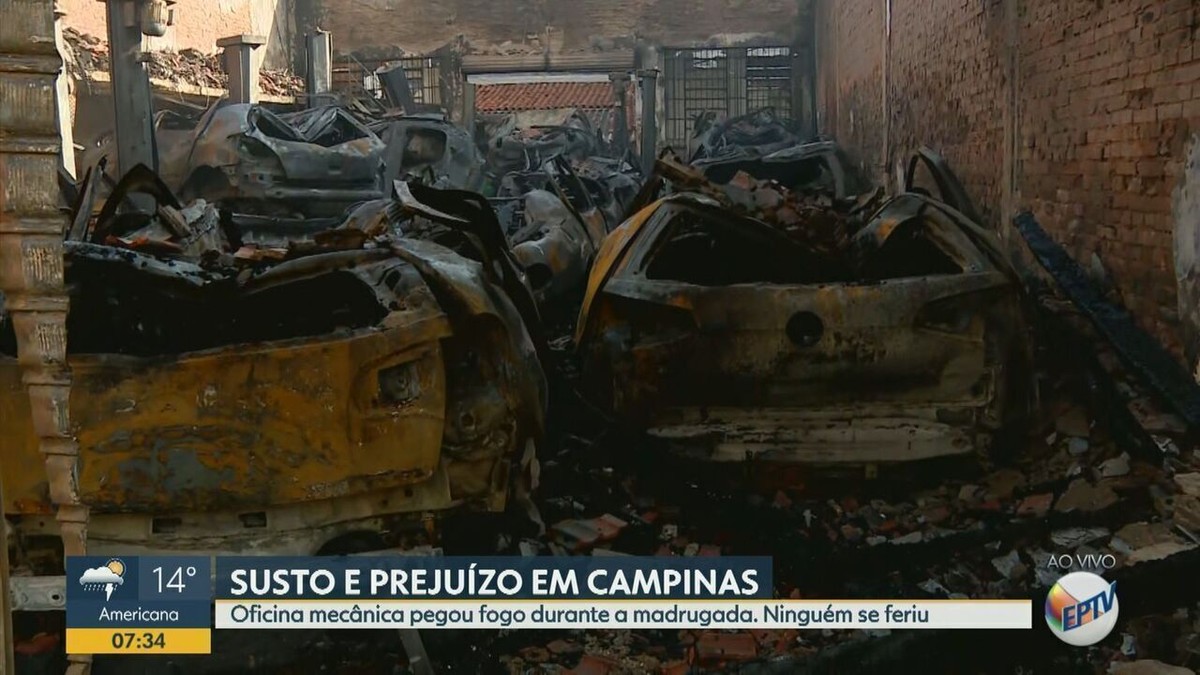 Incêndio atinge oficina e destrói 15 veículos no Distrito Federal