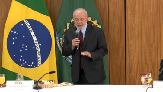 Lula defende alíquota zero pra produtos da cesta básica e nega qualquer crise com Congresso - Programa: Jornal Nacional 