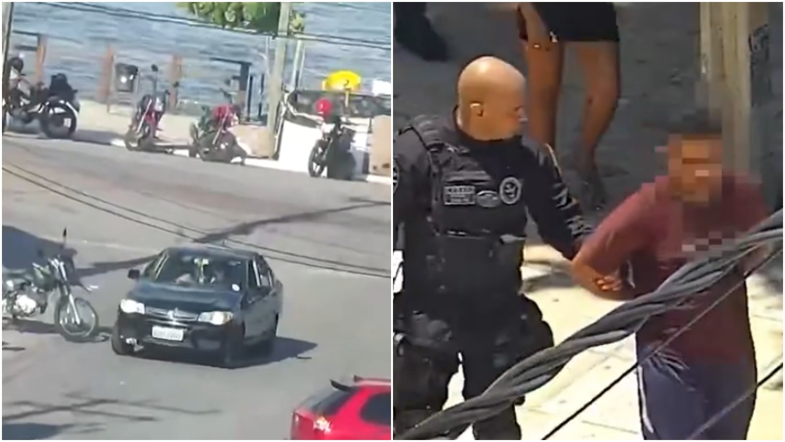 Homem é preso após ir à praia com carro supostamente furtado em Fortaleza