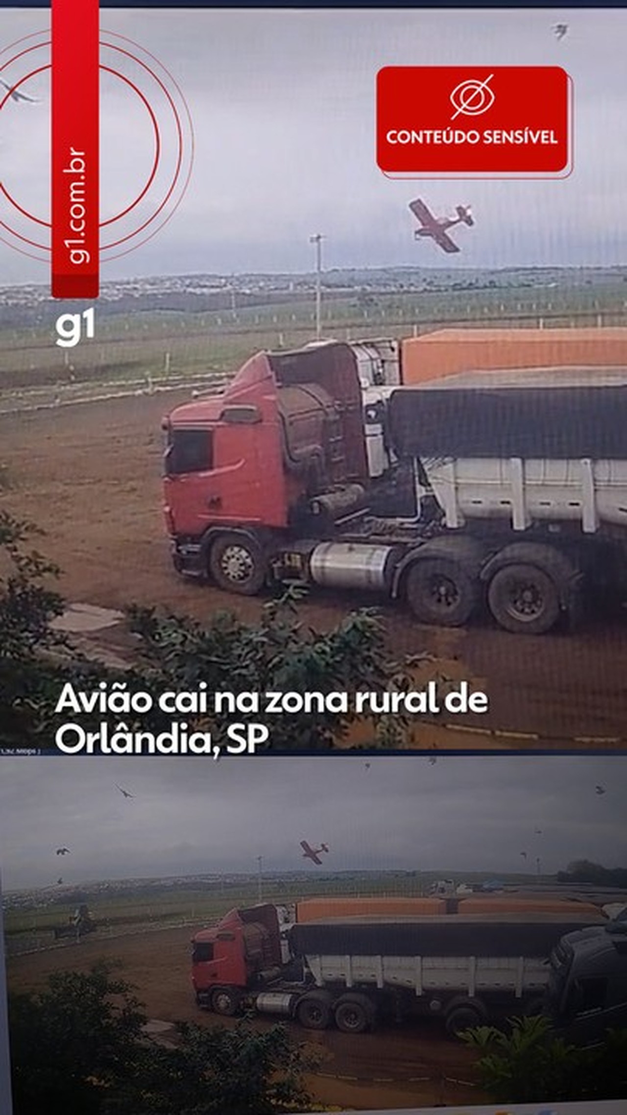 Avião cai na zona rural de Orlândia, SP 