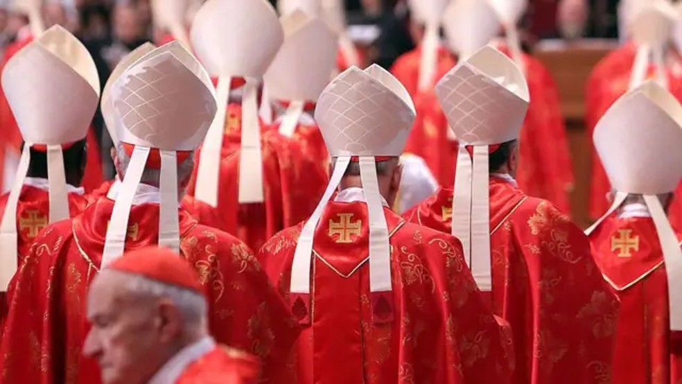 Com a morte de Francisco, cardeais de todo o mundo devem ir ao Vaticano para participar do próximo Conclave — Foto: Getty Images/BBC