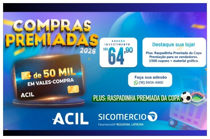 Compras Premiadas 2026: mais vendas o ano todo para sua loja