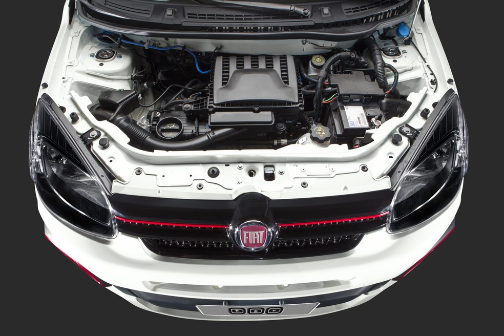 Motor 1.0 do Fiat Uno, já descontinuado — Foto: Divulgação