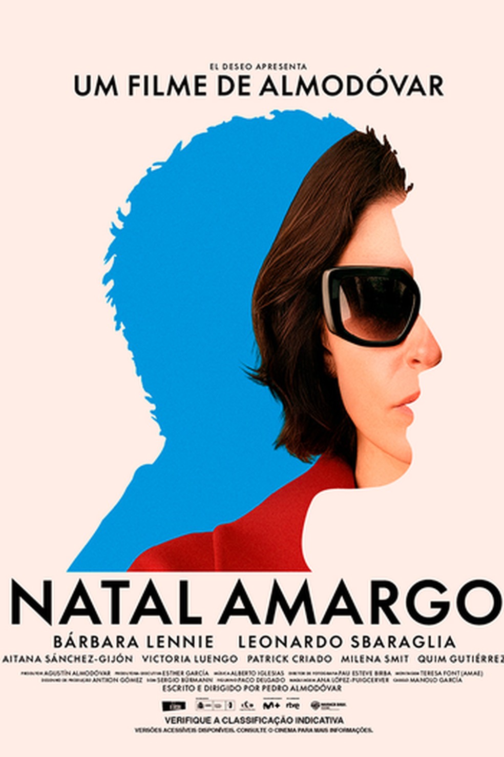 P�ster em portugu�s de "Natal Amargo", novo filme de Almod�var. - Foto: Divulga��o