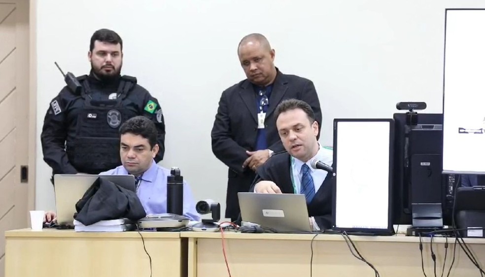 Júri popular foi presidido pelo juiz federal Rafael Soares Souza — Foto: Juliana Galvão/Ascom TRF5