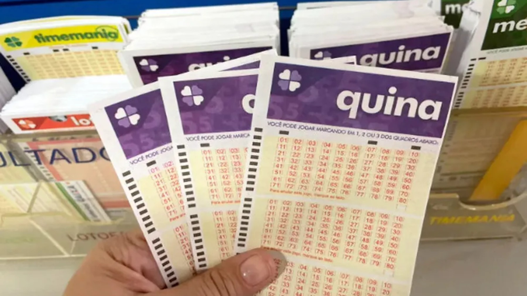 Duas apostas do Paraná ficam a um número de ganhar prêmio principal da Quina; uma delas levou R$ 20,4 mil