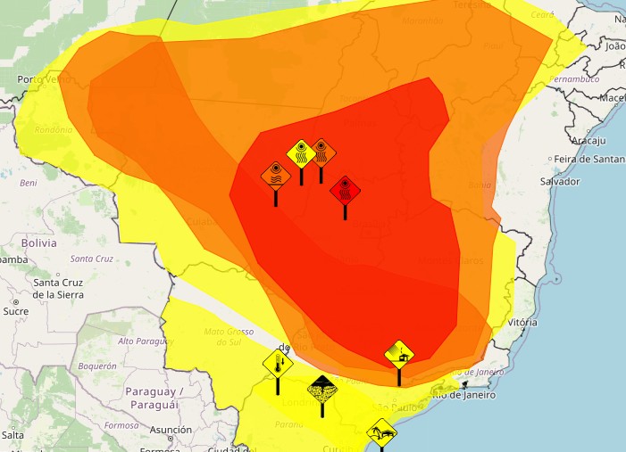 Tocantins tem alerta vermelho e umidade do ar pode ficar abaixo dos 12%