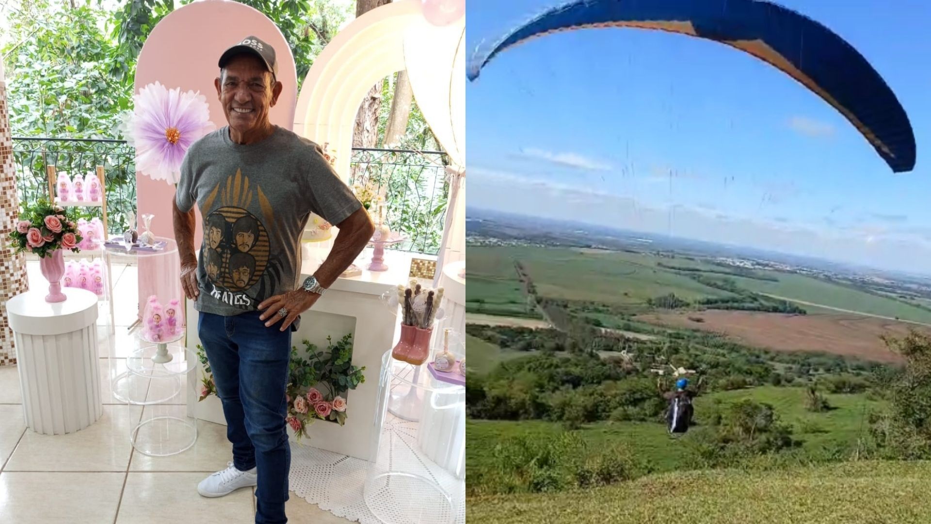 Morte em parapente: vídeo mostra salto de voo que terminou em queda em Limeira 