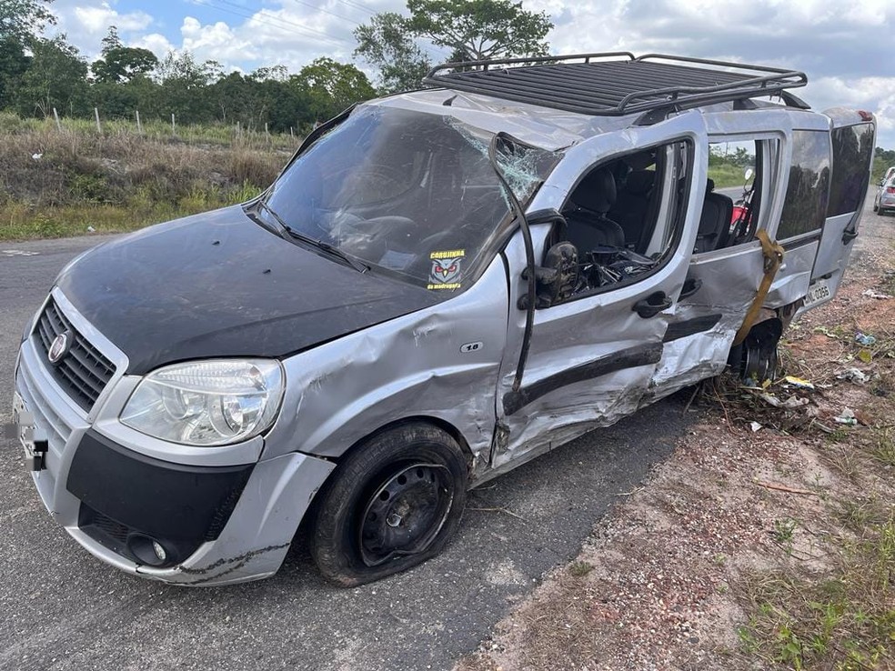 Acidente em Maracaçumé, cidade que faz divisa do Maranhão com o Pará, resultou na morte de uma pessoa — Foto: Divulgação/Polícia Rodoviária Federal