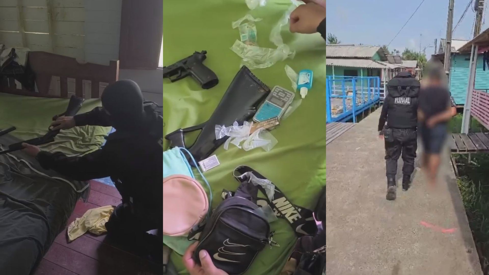 Polícia prende dois por tráfico de drogas e arma ilegal no Bailique, no Amapá