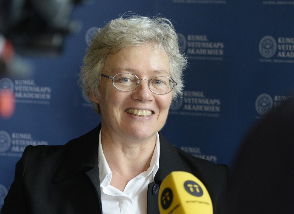 Anne L'Huillier é a quinta mulher a ganhar o Nobel de física — Foto: Bertil Ericson/TT News Agency via AP
