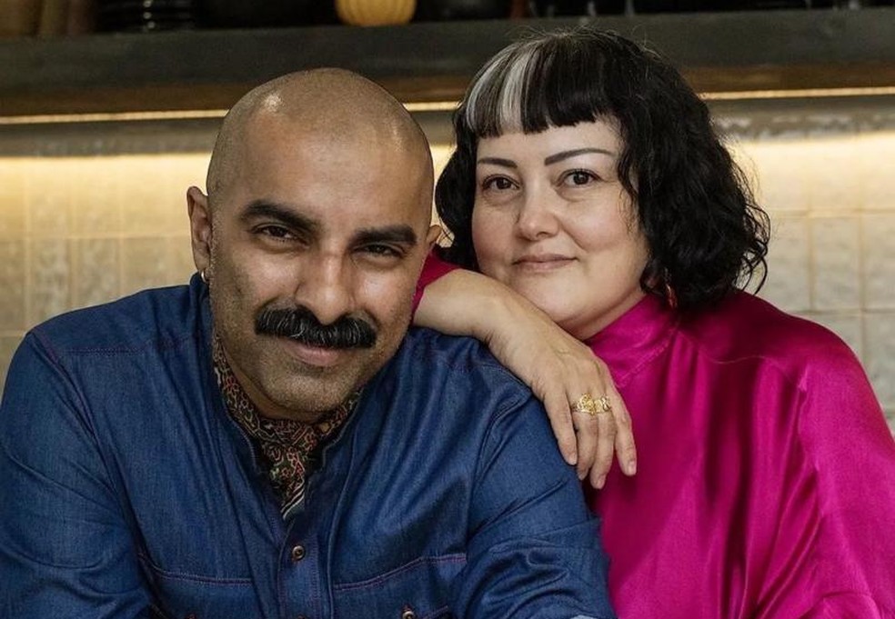 Para o casal Norma Listman e Saqib Keval, o senso de comunidade foi o principal motivador para expandir a iniciativa — Foto: Ana Lorenzana via BBC