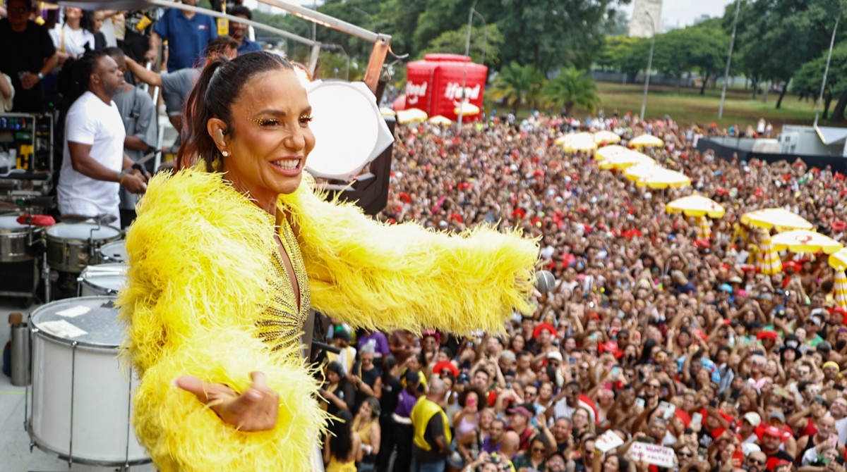 Ivete Sangalo estreia no carnaval de rua de SP: 'É uma cidade que desde sempre me acolheu'