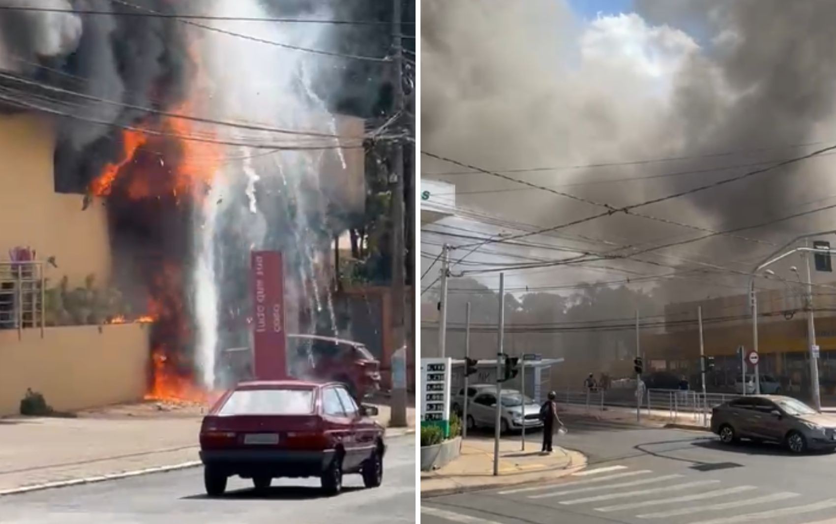 Incêndio atinge loja na zona sul de Ribeirão Preto; proporção da fumaça assusta moradores 