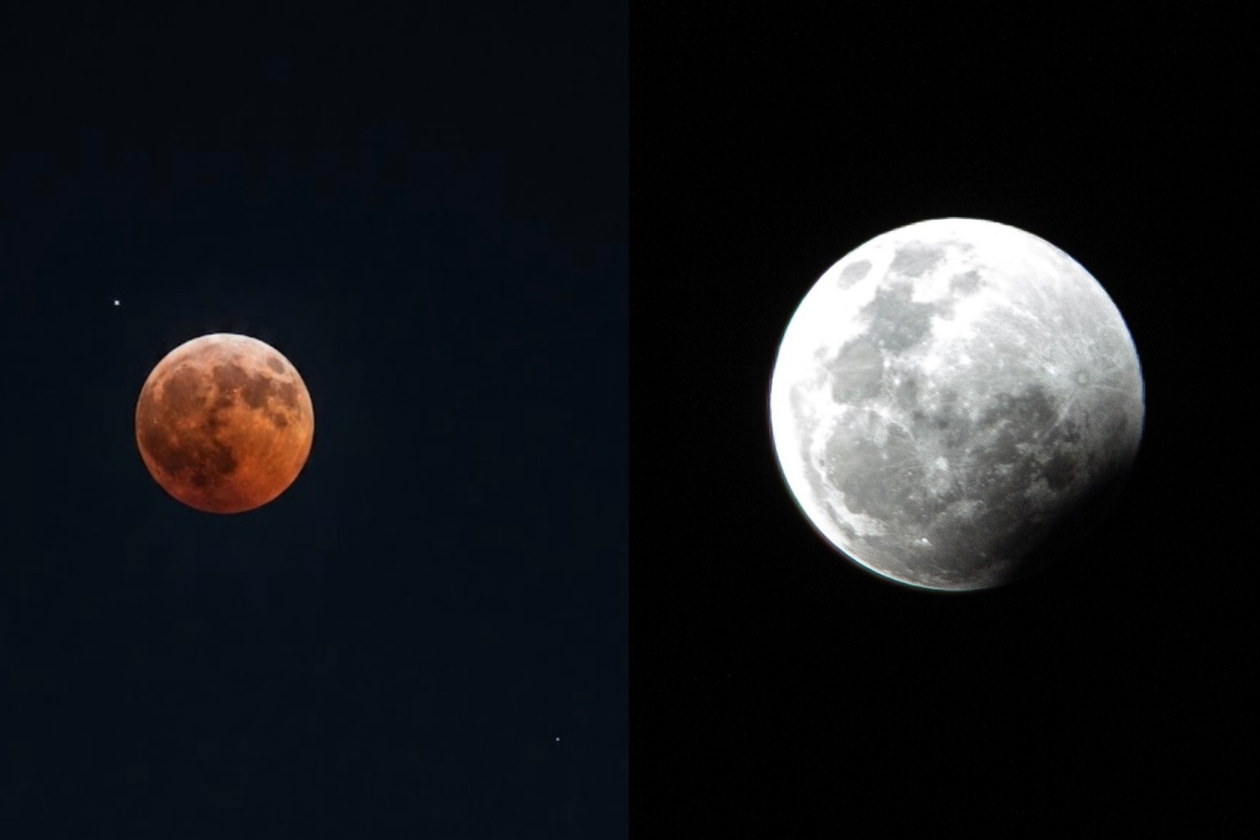 Eclipse lunar parcial: veja FOTOS do fenômeno no céu do Paraná