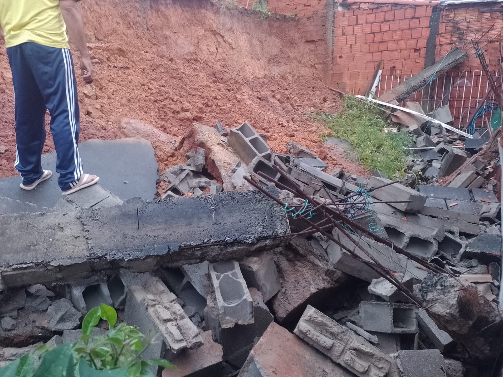 Chuva faz muro de casa desabar, motorista cair em cratera, derruba árvores e alaga ruas em Boituva 