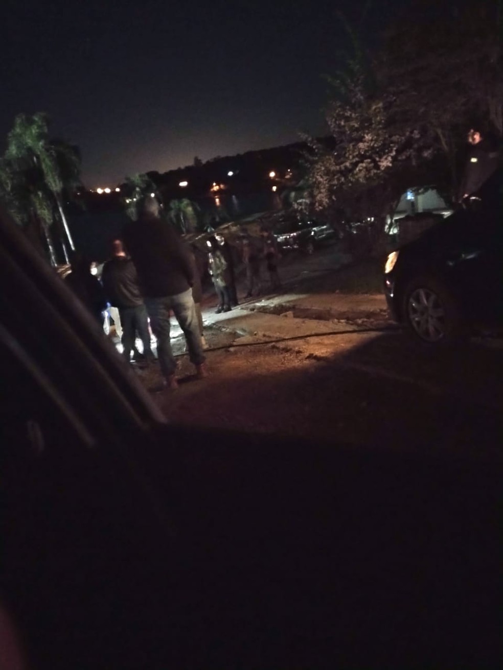 Polícia Civil faz reconstituição de morte de empresário em Mairinque (SP) — Foto: Arquivo Pessoal