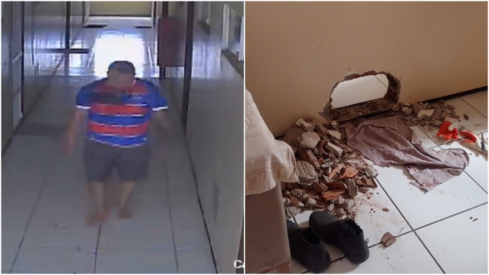Policial tem casa invadida e é baleado no rosto — Foto: TV Verdes Mares/Reprodução