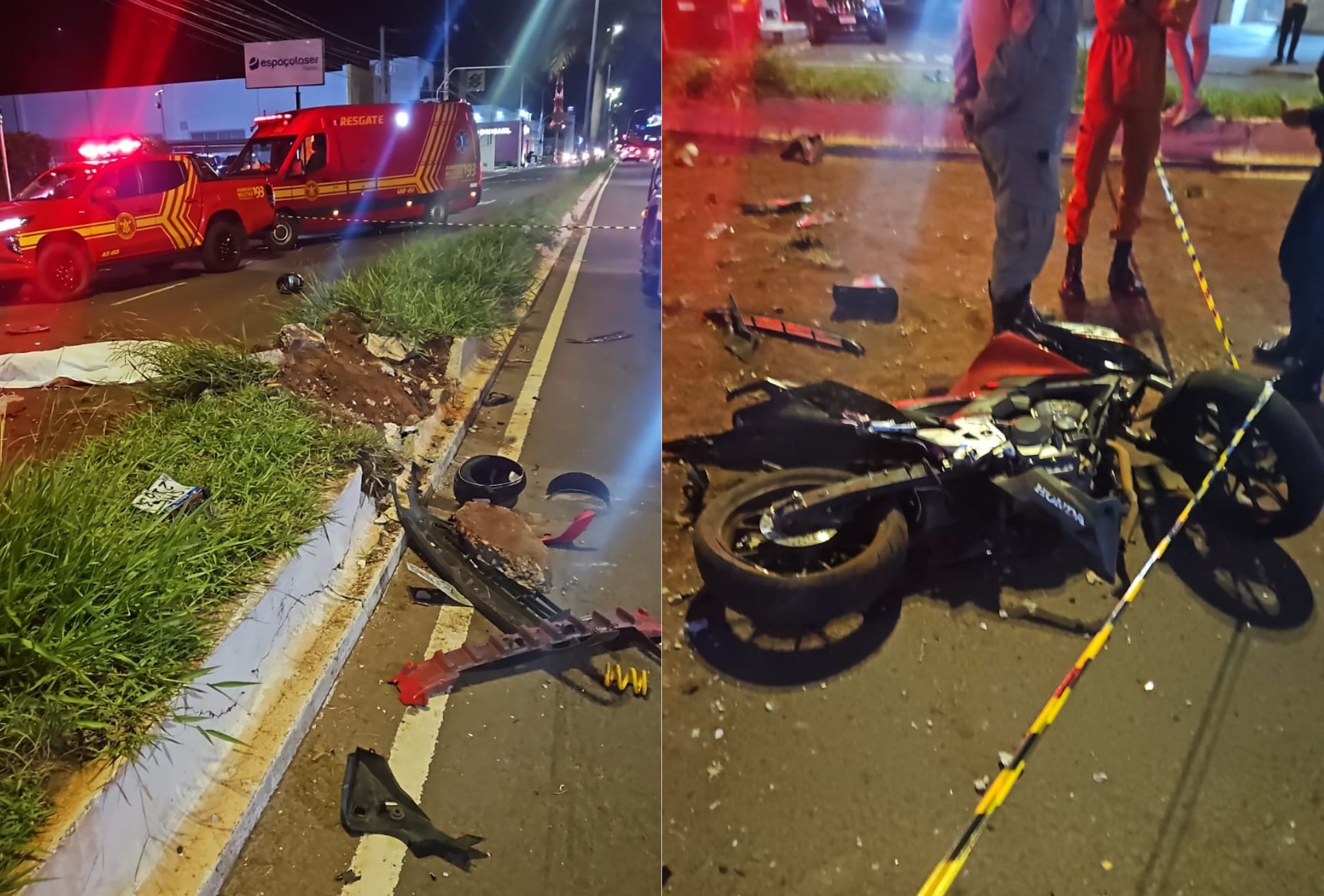 Vítima persegue assaltantes, perde controle do carro e mata ladrão em Campo Grande