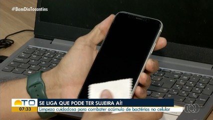 Limpeza dos aparelhos celulares também é um cuidado com a saúde