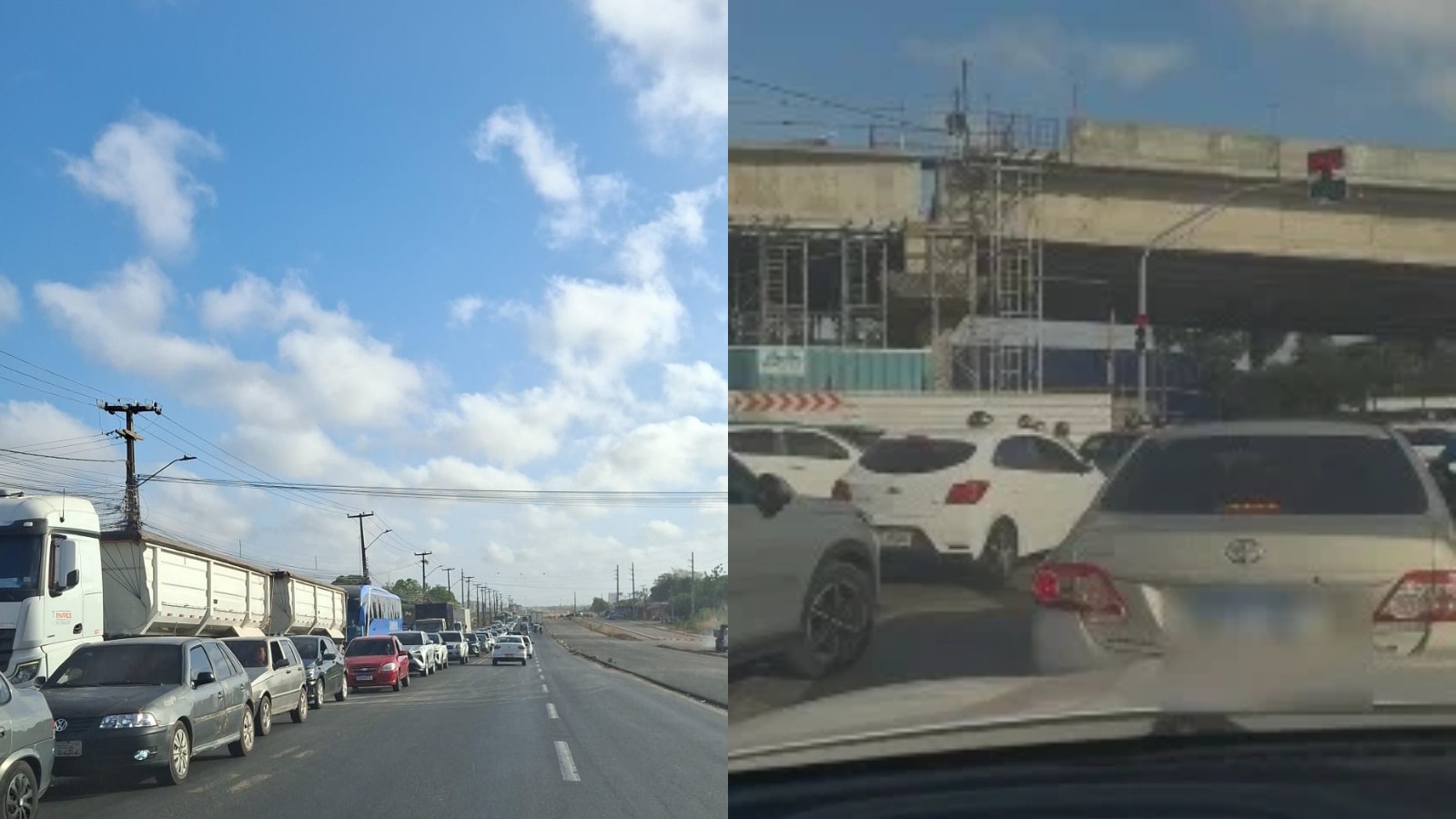 Motoristas relatam congestionamento após implantação de desvio na entrada do Dirceu, em Teresina