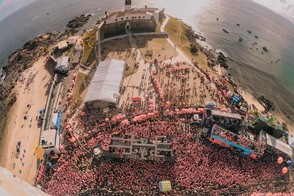 Concentração da saída do bloco de Bell Marques — Foto: Jackson Martins /Agfpontes