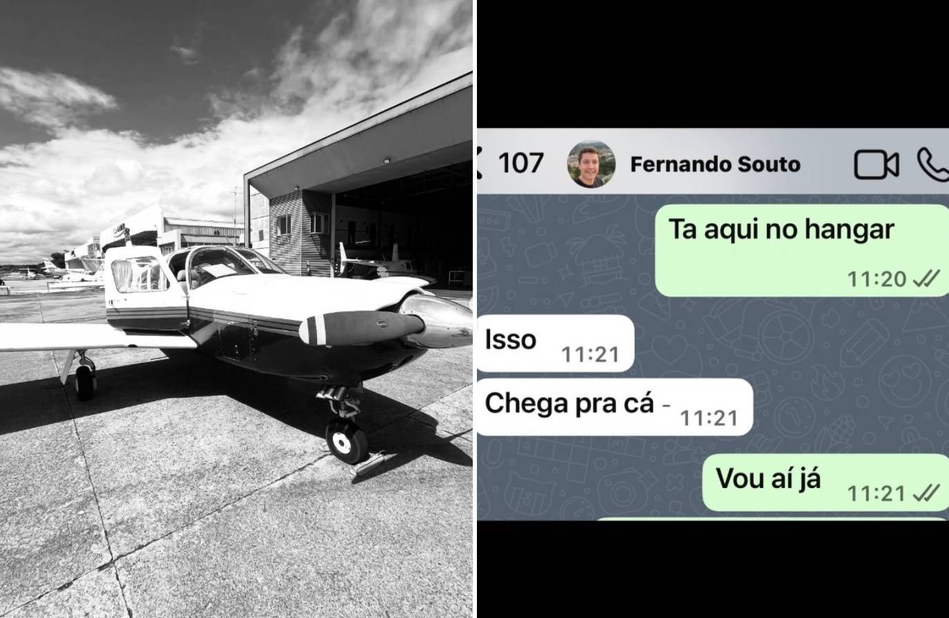 'Estava com vocês 15 minutos atrás', posta amigo de piloto que morreu em queda de avião em BH