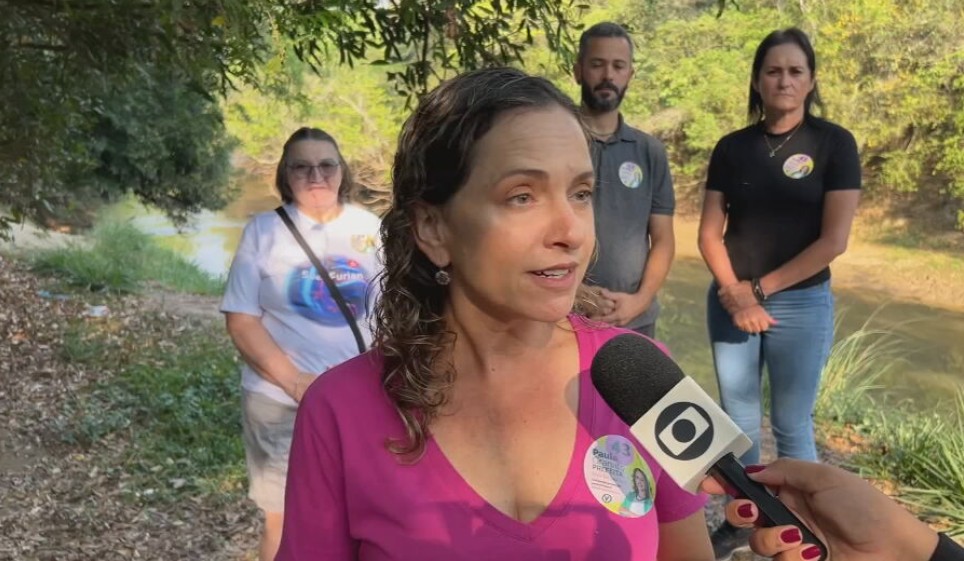 Candidata à Prefeitura de Itapetininga, Paula Granato (PV) visita Rio Itapetininga e promete ações voltadas para os recursos hídricos