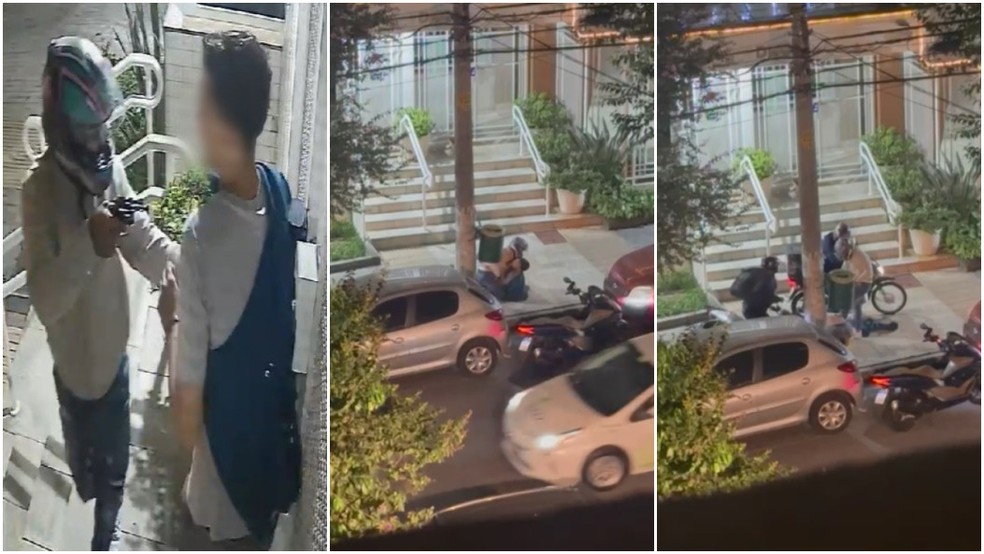 Adolescente reage a assalto na Pompeia e é baleado por assaltante na Rua Diana. — Foto: Reprodução