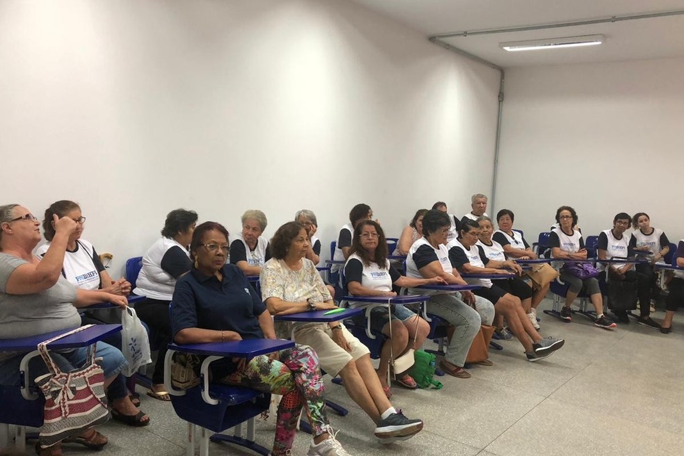Grupo da Universidade Aberta à Pessoa Idosa (UnAPI) — Foto: UFMS/ Divulgação