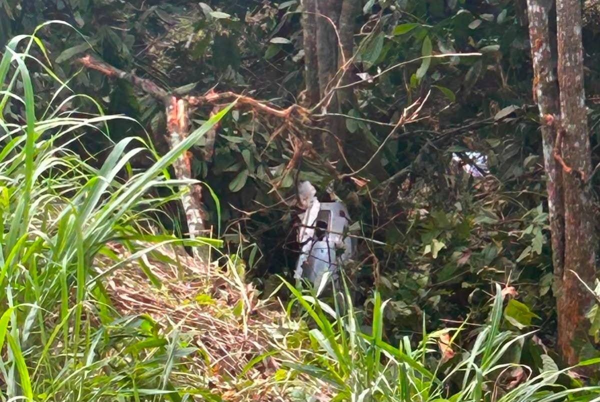 Mãe e filho morrem após carro sair da pista, capotar e bater em árvore na Bahia