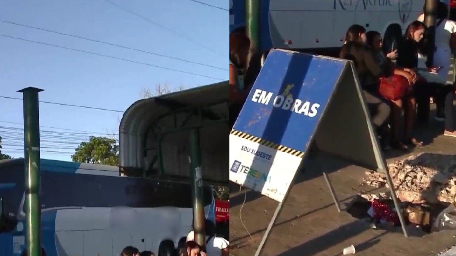 Estrutura segue quebrada mais de um mês após acidente na rodoviária da Ladeira do Uruguai, em Teresina