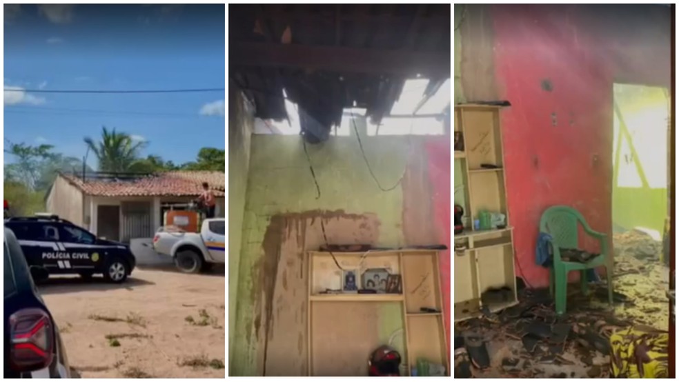 Homem coloca fogo na casa da avó após ela se recusar a emprestar moto — Foto: Reprodução