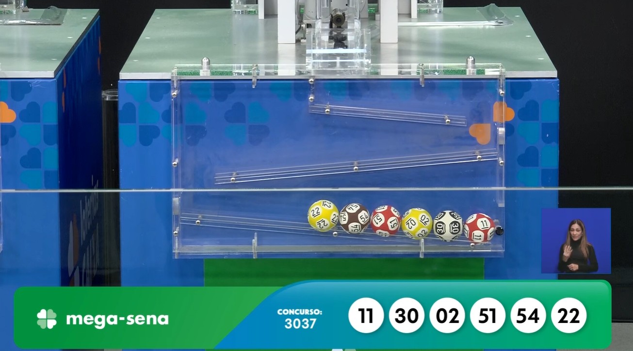 Mega-Sena, concurso 3037: confira os números sorteados