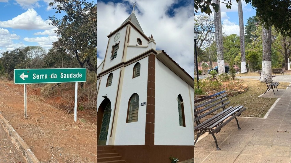 Serra da Saudade, no Centro-Oeste de Minas, é a cidade menos populosa do Brasil. Com pouco mais de 850 moradores, a rotina gira em torno da praça central e da igreja, pontos de encontro de vizinhos que se conhecem pelo nome — Foto: Anna Lúcia Silva/g1
