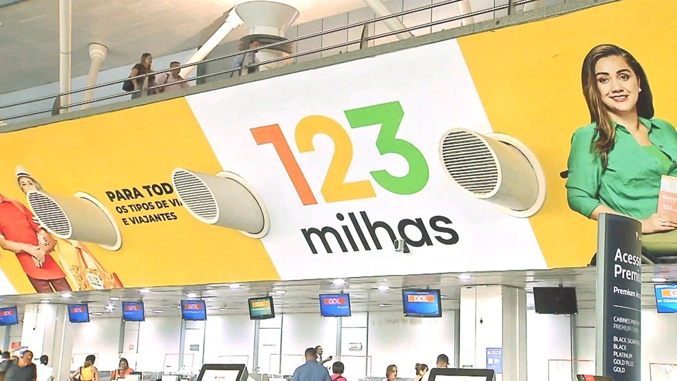 Banner da 123 Milhas — Foto: Reprodução/TV Globo