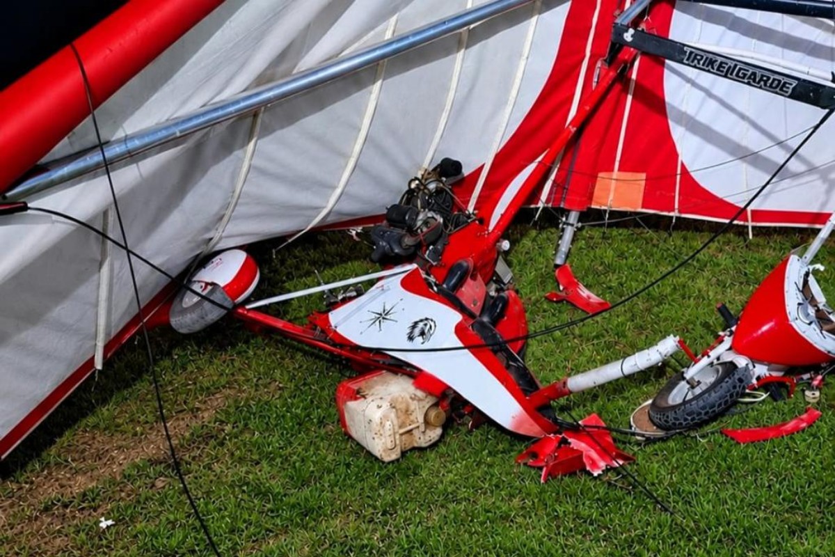 Homem fica gravemente ferido em acidente com trike voador em Lucas do Rio Verde, MT
