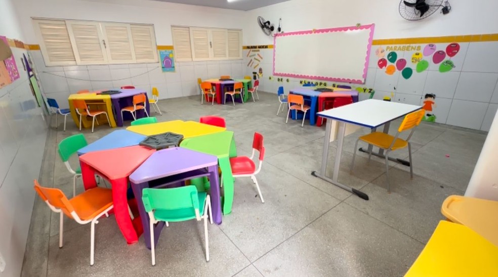 Creche em Natal (RN) — Foto: Kleber Teixeira/Inter TV Cabugi