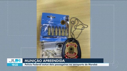 PF autua duas pessoas no aeroporto de Marabá por posse irregular de munição